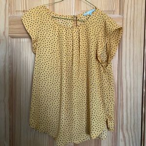 Yellow and black blouse